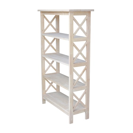 International Concepts X-Sided Shelf Unit, 4 Tier, Unfinished SH-4830X